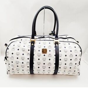 AUTHENTIC MCM Travel Bag Large Boston Bag